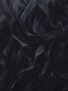 黑色动感飘带纹理图案