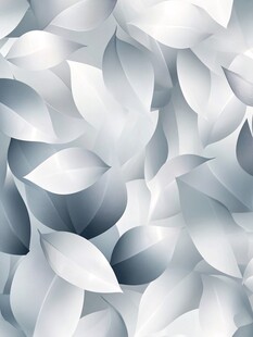 灰白叶片抽象纹理背景图