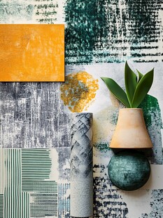 创意装饰与绿植组合展示