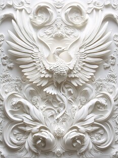精美凤凰浮雕装饰艺术