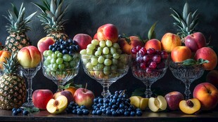 缤纷水果摆拍 视觉盛宴