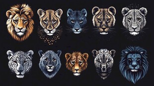 多样猛兽头像 尽显野性魅力