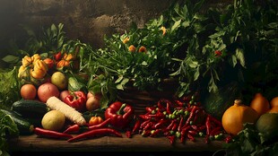 多彩新鲜蔬果静物大赏