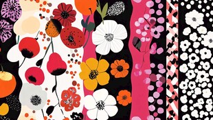 多彩花卉图案设计集合