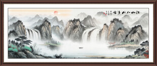 聚宝盆风水画