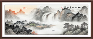 旭日东升国画