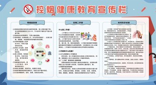 控烟戒烟禁烟健康教育宣传栏
