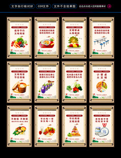 食堂节约海报