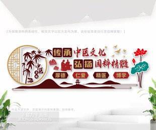 中医标语文化墙