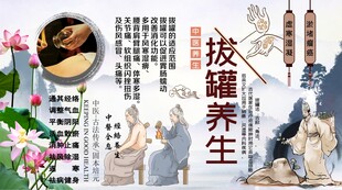 拔罐背景墙