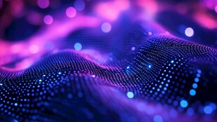 梦幻数字波 科技粒子景观