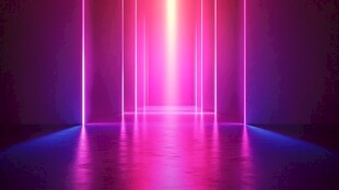 梦幻霓虹光影通道