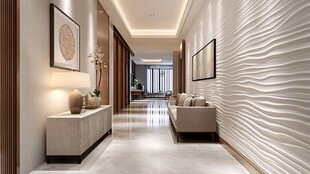 现代简约风的精致走廊空间