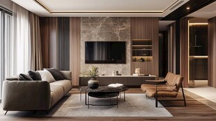 现代简约风时尚客厅空间