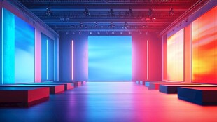 炫彩灯光时尚秀场空间