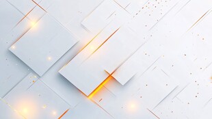 白色科技风几何光影背景