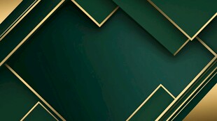深绿金框背景图