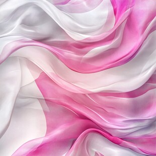 梦幻粉白飘拂丝绸纹理