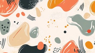 抽象多彩几何图形背景图