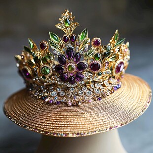 华丽璀璨宝石皇冠头饰