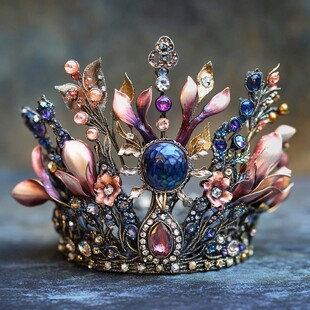 华丽璀璨复古风珠宝皇冠