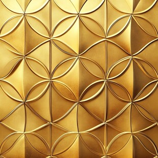 金色几何图案金属质感背景