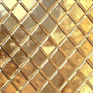 金色菱形瓷砖纹理图案