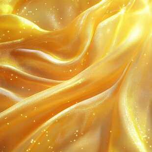 金色闪耀丝绸纹理背景图