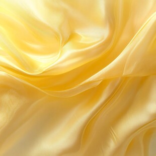轻柔黄色绸缎纹理特写