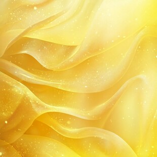 金色飘逸绸缎梦幻背景图