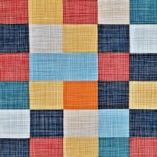 多彩方格纹理织物图案