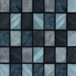 蓝灰方块拼接纹理图案