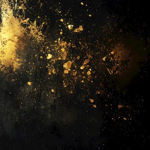 黑金背景下的闪耀金箔