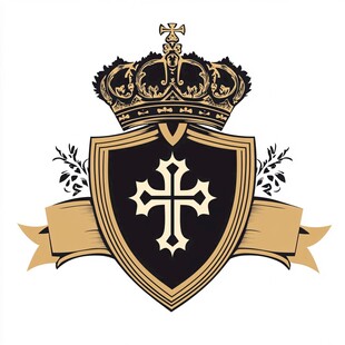 皇冠盾牌徽章设计图案