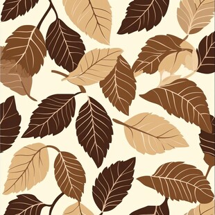 树叶图案背景 自然风纹理
