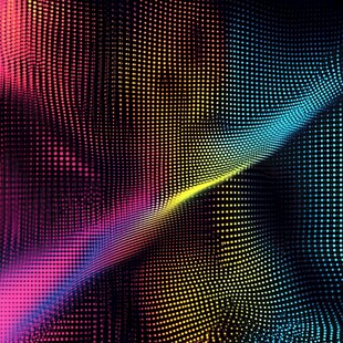 炫彩粒子动感波纹背景图