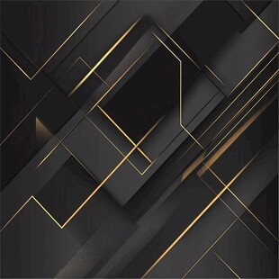 黑金几何线条抽象背景图