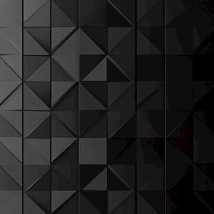 黑色几何拼接立体墙面