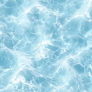 清澈蓝水波纹纹理背景图