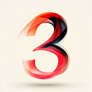 动感炫彩数字3艺术设计