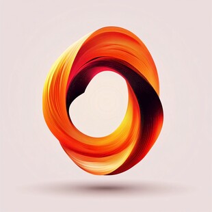 炫彩流体环形抽象艺术图形