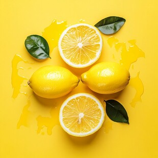 鲜黄柠檬与汁水的清新组合