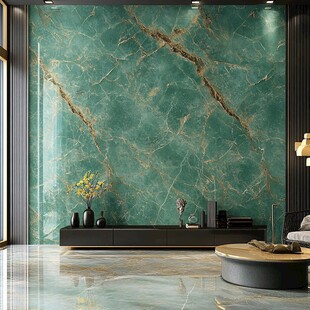 绿奢大理石客厅背景墙