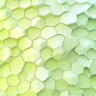 浅绿色六边形立体纹理背景