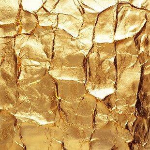 金色褶皱纹理金箔背景图