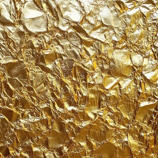 金色褶皱金属质感纹理
