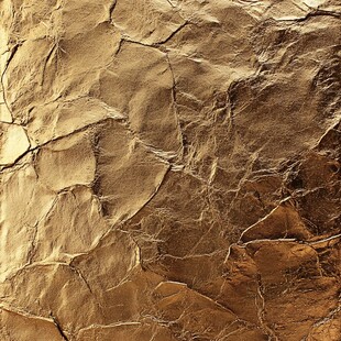 金色褶皱纹理背景图