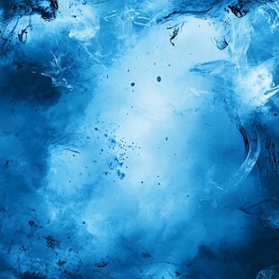 梦幻蓝色水墨抽象背景图