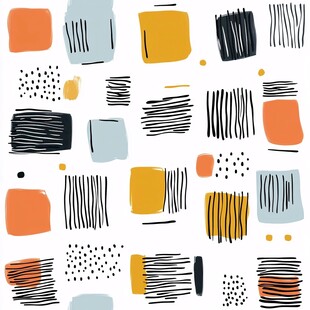 抽象几何手绘图案背景