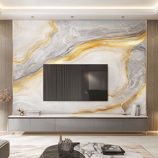 大理石纹理电视背景墙设计